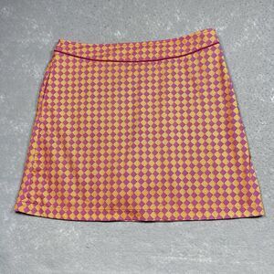 Fairway & Green Skirt Womens 12 Orange Golf Tennis Skirt Skort Pickle Ball